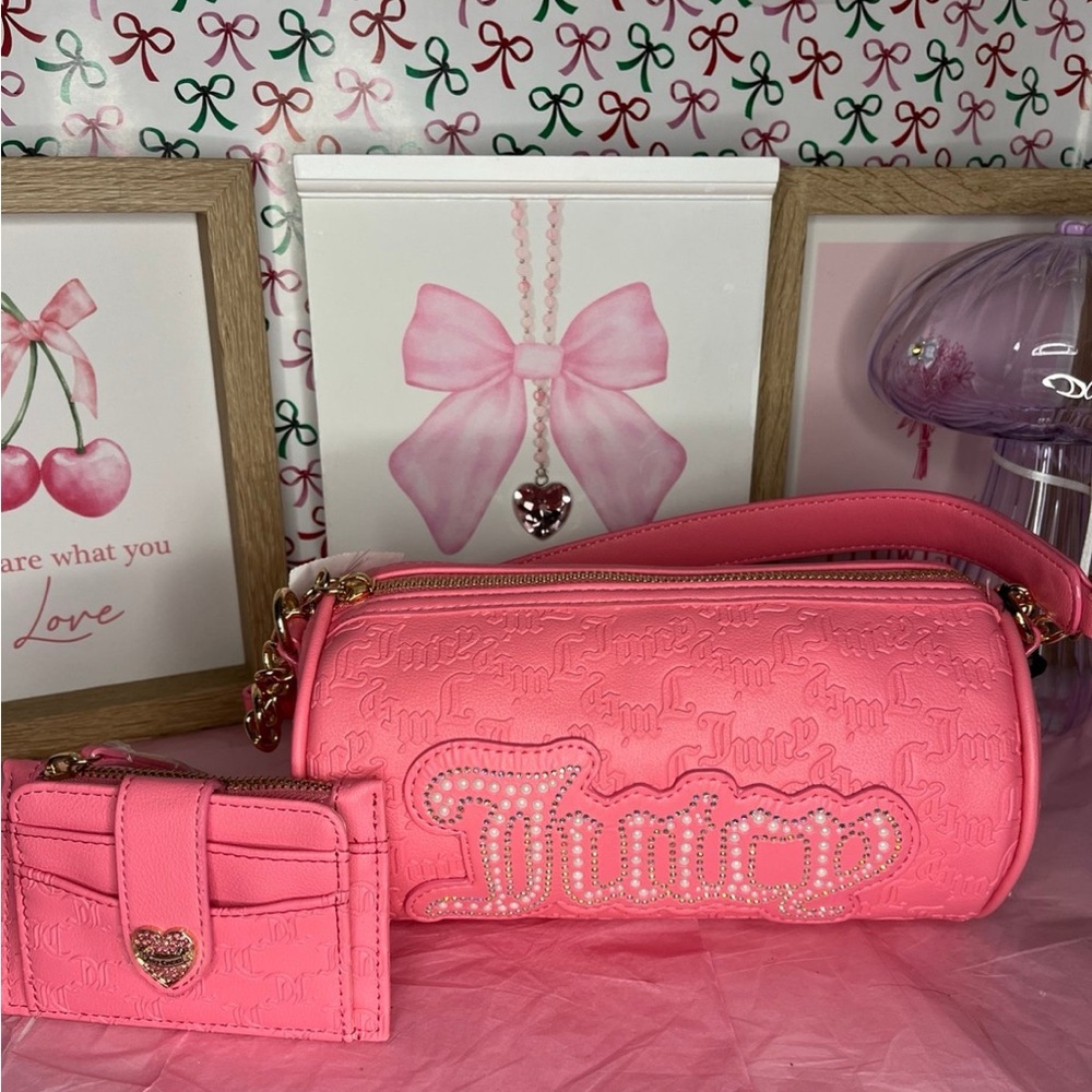 Juicy Couture String of Pearls Roll Bag